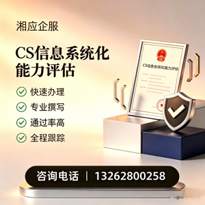 六安CS信息系统化能力评估申报服务