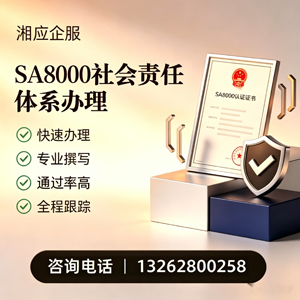 六安SA8000社会责任体系认证服务
