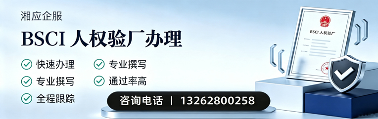 六安BSCI人权验厂申请服务